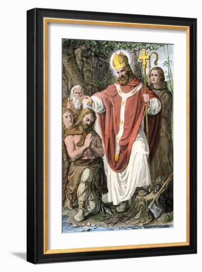 Boniface, Medieval English Missionary to Germany-null-Framed Giclee Print