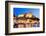 Bonifacio Citadel Seen from the Marina at Night-Massimo Borchi-Framed Photographic Print