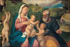 Holy Family with Saints-Bonifacio Veronese-Giclee Print