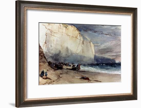 Bonington: Cliff, 1828-Richard Parkes Bonington-Framed Giclee Print