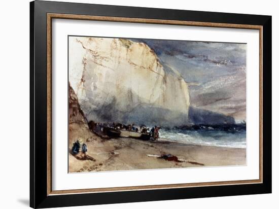 Bonington: Cliff, 1828-Richard Parkes Bonington-Framed Giclee Print