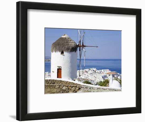 Bonis Windmill at the Folklore Museum in Mykonos Town, Island of Mykonos, Cyclades, Greek Islands, -Richard Cummins-Framed Photographic Print