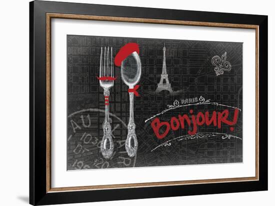 Bonjour 1-null-Framed Giclee Print