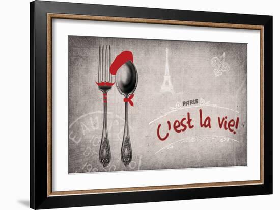 Bonjour 3-null-Framed Giclee Print