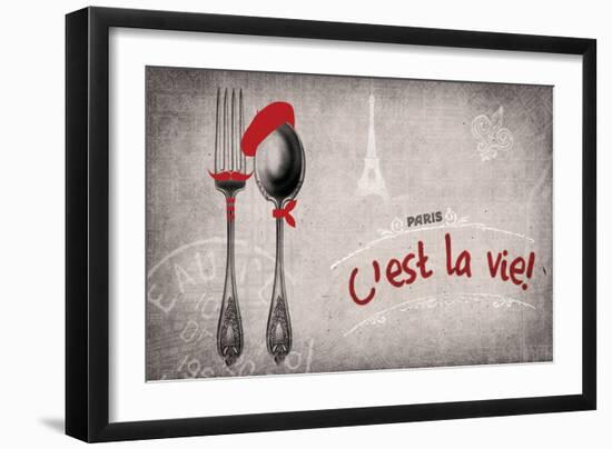 Bonjour 3-null-Framed Giclee Print