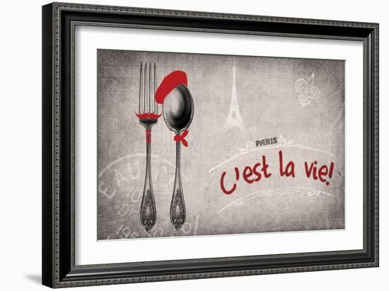 Bonjour 3-null-Framed Giclee Print