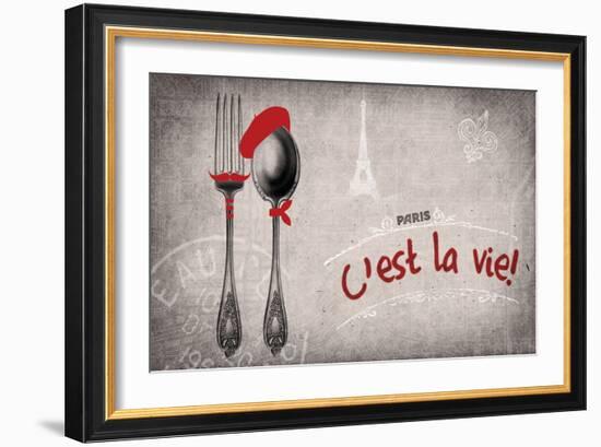 Bonjour 3-null-Framed Giclee Print