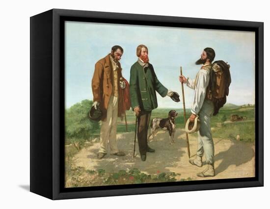 Bonjour, Monsieur Courbet-Gustave Courbet-Framed Premier Image Canvas