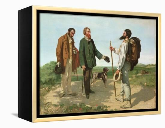 Bonjour, Monsieur Courbet-Gustave Courbet-Framed Premier Image Canvas