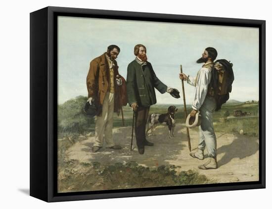 Bonjour, Monsieur Courbet-Gustave Courbet-Framed Premier Image Canvas