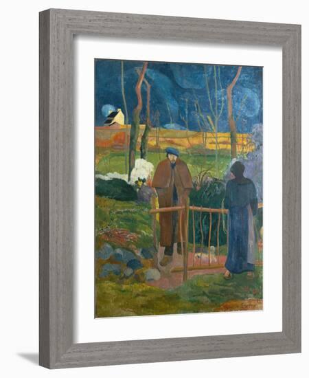 Bonjour, Monsieur Gauguin, 1889-Paul Gauguin-Framed Giclee Print