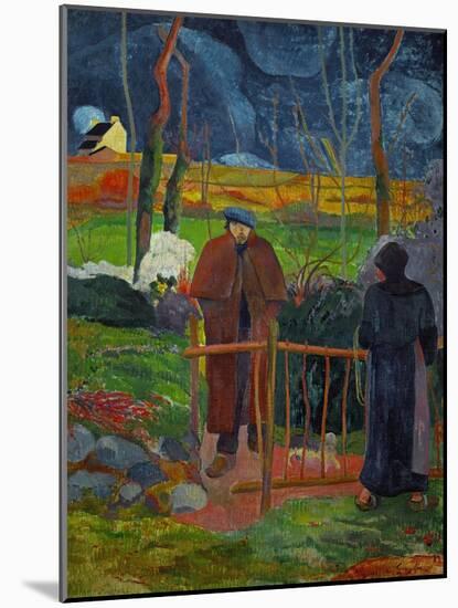 Bonjour, Monsieur Gauguin, Self-Portrait, Hommage a Courbet-Paul Gauguin-Mounted Giclee Print