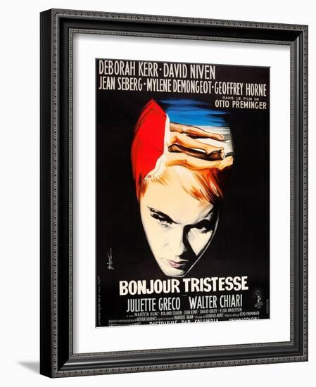 Bonjour Tristesse, French poster art, Jean Seberg, 1958-null-Framed Art Print