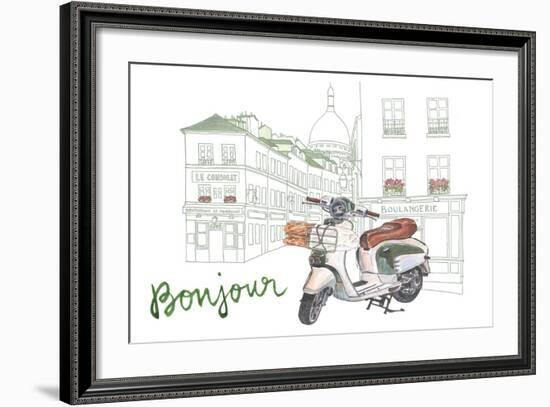 Bonjour-Lichia Liu-Framed Art Print