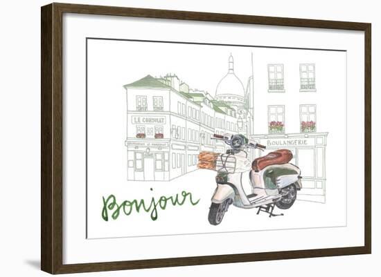 Bonjour-Lichia Liu-Framed Art Print