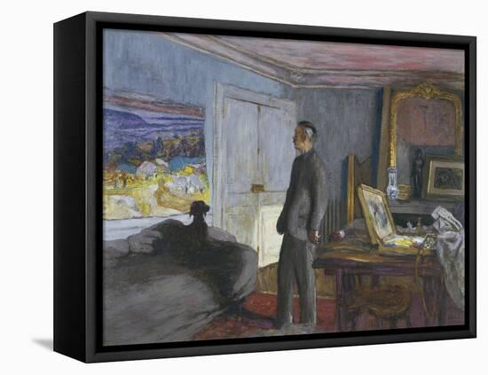 Bonnard dans son atelier-Edouard Vuillard-Framed Premier Image Canvas