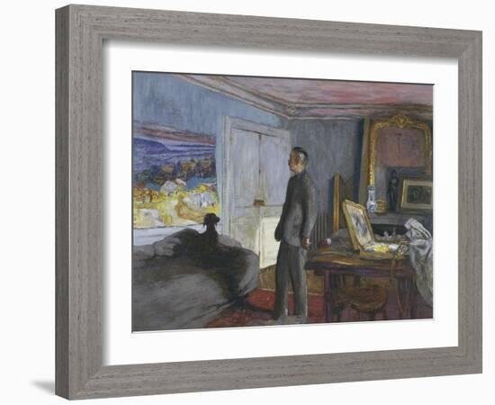 Bonnard dans son atelier-Edouard Vuillard-Framed Giclee Print