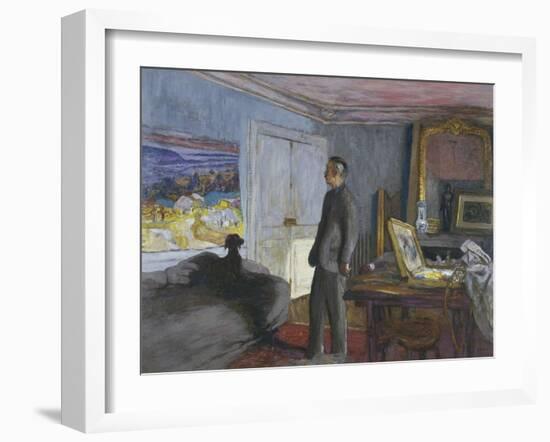 Bonnard dans son atelier-Edouard Vuillard-Framed Giclee Print