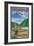 Bonneville Dam, Columbia River, Oregon-Lantern Press-Framed Art Print