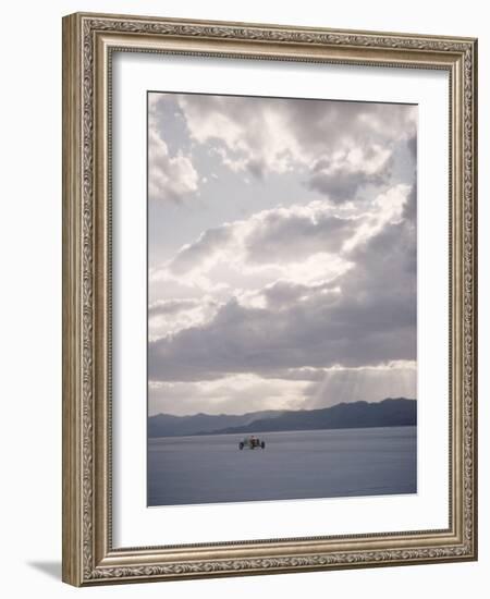 Bonneville Hot Rod Meet at the Bonneville Salt Flats in Utah-J^ R^ Eyerman-Framed Photographic Print