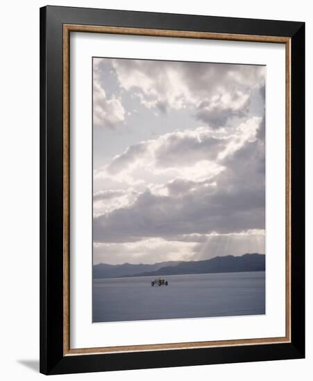 Bonneville Hot Rod Meet at the Bonneville Salt Flats in Utah-J^ R^ Eyerman-Framed Photographic Print