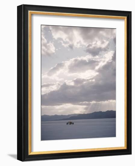 Bonneville Hot Rod Meet at the Bonneville Salt Flats in Utah-J^ R^ Eyerman-Framed Photographic Print