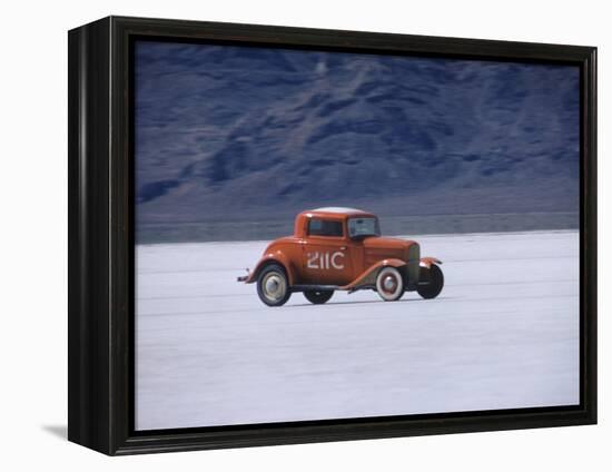 Bonneville Hot Rod Meet at the Bonneville Salt Flats in Utah-J^ R^ Eyerman-Framed Premier Image Canvas