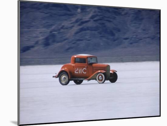 Bonneville Hot Rod Meet at the Bonneville Salt Flats in Utah-J^ R^ Eyerman-Mounted Photographic Print