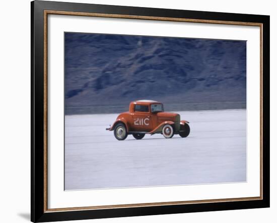 Bonneville Hot Rod Meet at the Bonneville Salt Flats in Utah-J^ R^ Eyerman-Framed Photographic Print