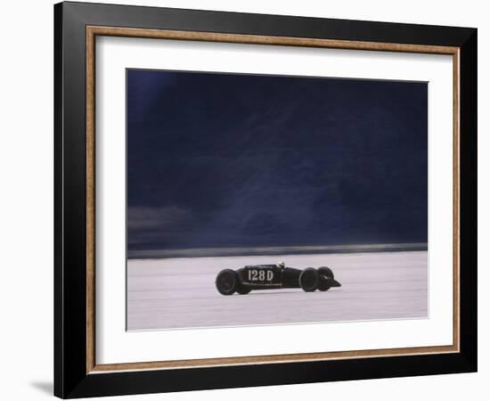 Bonneville Hot Rod Meet at the Bonneville Salt Flats in Utah-J^ R^ Eyerman-Framed Photographic Print