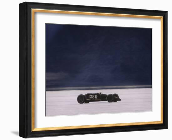 Bonneville Hot Rod Meet at the Bonneville Salt Flats in Utah-J^ R^ Eyerman-Framed Photographic Print