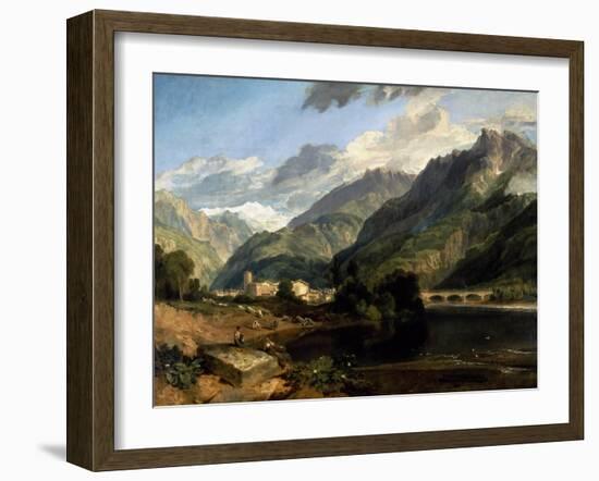 Bonneville, Savoy, 1803 (Oil on Canvas)-Joseph Mallord William Turner-Framed Giclee Print