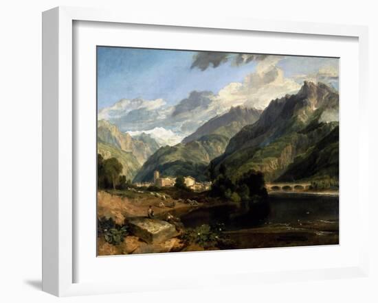 Bonneville, Savoy, 1803 (Oil on Canvas)-Joseph Mallord William Turner-Framed Giclee Print