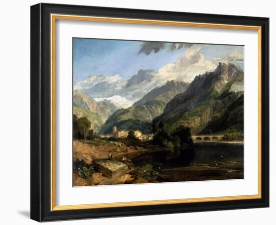 Bonneville, Savoy, 1803 (Oil on Canvas)-Joseph Mallord William Turner-Framed Giclee Print