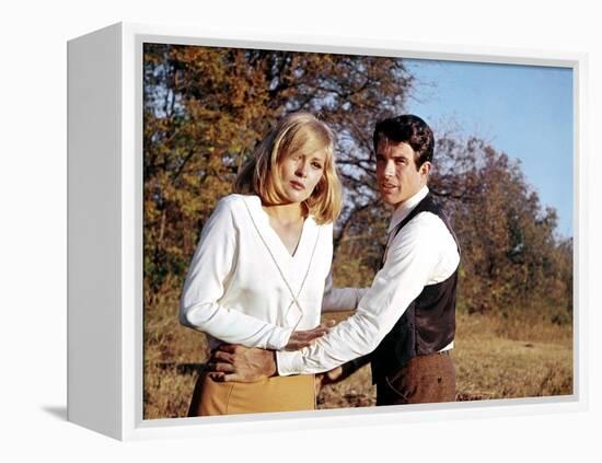 BONNIE AND CLYDE, 1967 directed by ARTHUR PENN Faye Dunaway and Warren Beatty (photo)-null-Framed Stretched Canvas