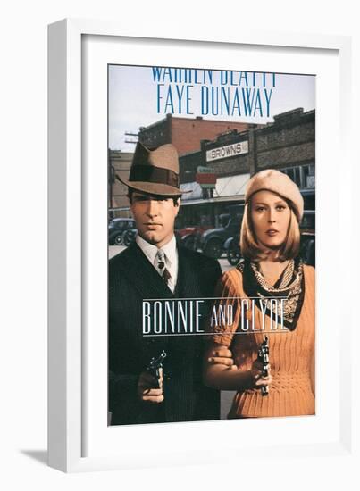 Bonnie and Clyde, 1967-null-Framed Art Print