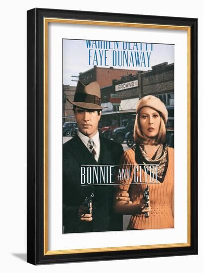 Bonnie and Clyde, 1967-null-Framed Art Print