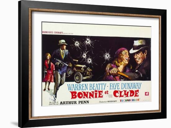 Bonnie and Clyde, (AKA Bonnie Et Clyde), 1967-null-Framed Premium Giclee Print