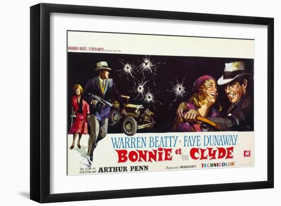 Bonnie and Clyde, (AKA Bonnie Et Clyde), 1967-null-Framed Premium Giclee Print