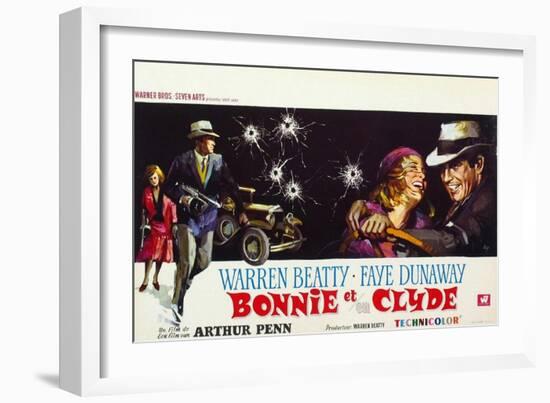 Bonnie and Clyde, (AKA Bonnie Et Clyde), 1967-null-Framed Premium Giclee Print