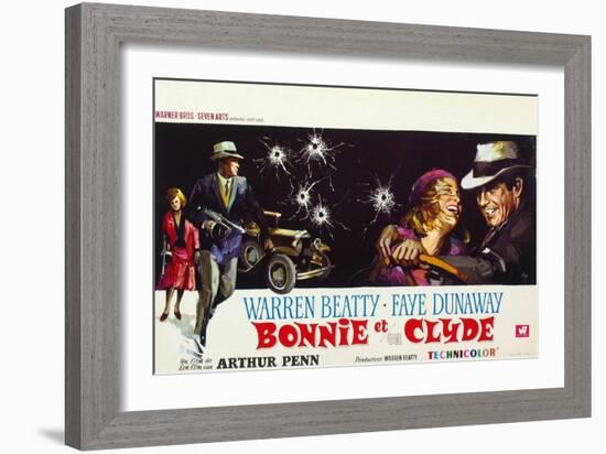 Bonnie and Clyde, (AKA Bonnie Et Clyde), 1967-null-Framed Art Print