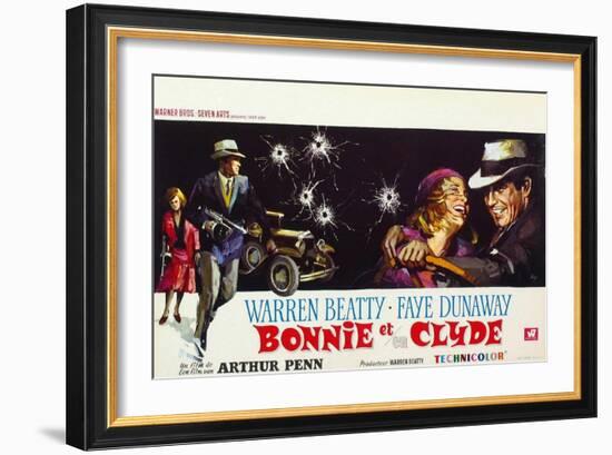 Bonnie and Clyde, (AKA Bonnie Et Clyde), 1967-null-Framed Art Print