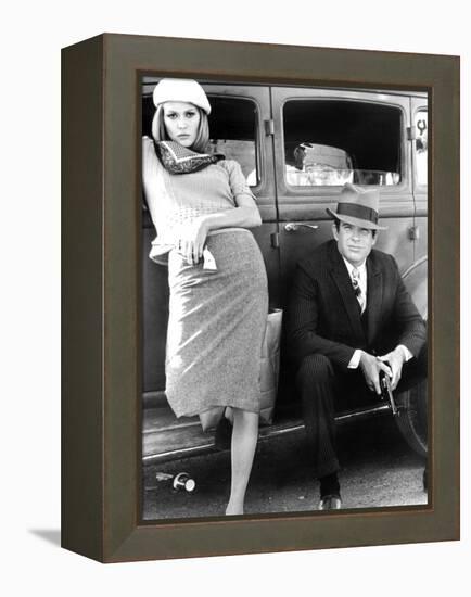 Bonnie and Clyde, Faye Dunaway, Warren Beatty, 1967-null-Framed Stretched Canvas