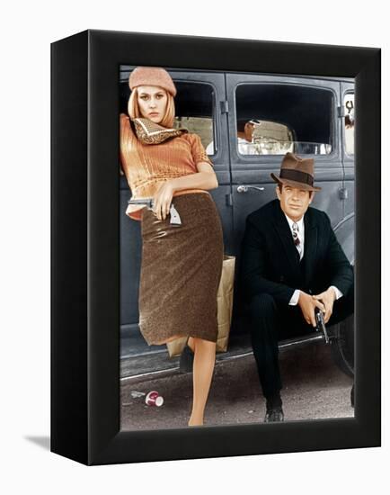 Bonnie and Clyde, Faye Dunaway, Warren Beatty, 1967-null-Framed Stretched Canvas