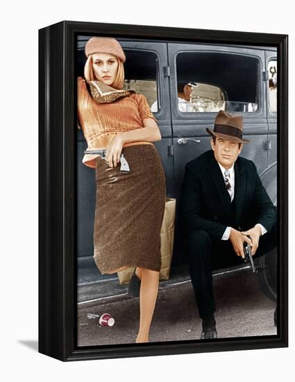 Bonnie and Clyde, Faye Dunaway, Warren Beatty, 1967-null-Framed Stretched Canvas