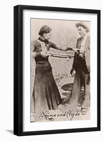 Bonnie and Clyde I-null-Framed Giclee Print