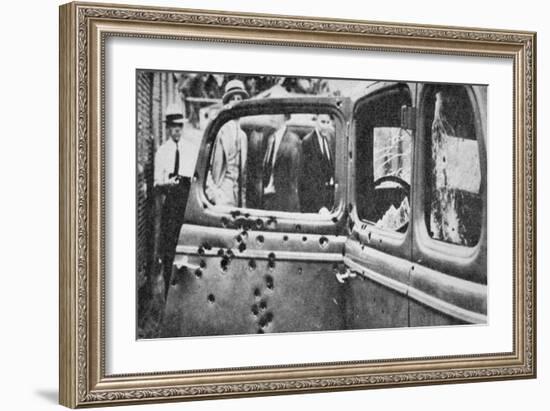 Bonnie and Clyde's Bullet-riddled Car, 1934-American Photographer-Framed Giclee Print