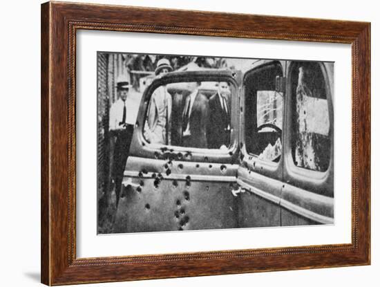 Bonnie and Clyde's Bullet-riddled Car, 1934-American Photographer-Framed Giclee Print