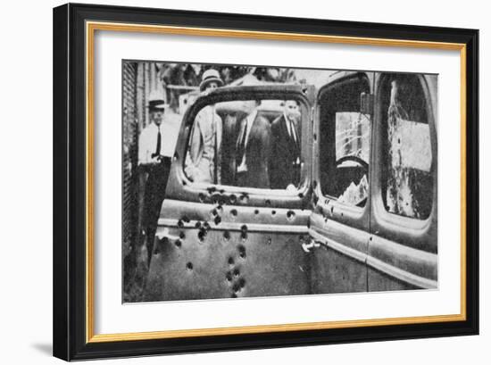 Bonnie and Clyde's Bullet-riddled Car, 1934-American Photographer-Framed Giclee Print