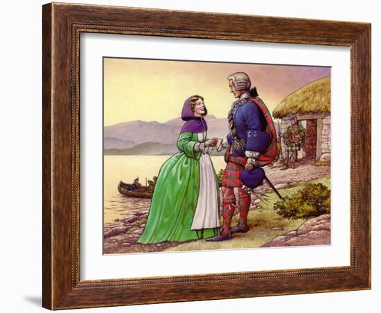 Bonnie Prince Charles and Flora Macdonald-Pat Nicolle-Framed Giclee Print